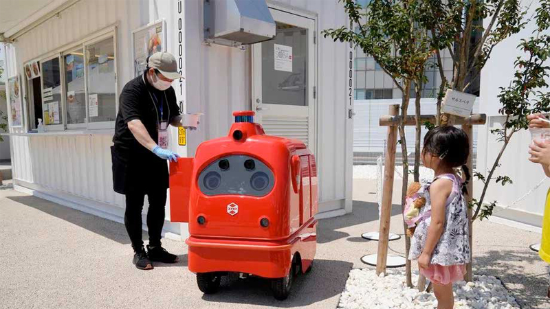 Robot giao h&agrave;ng tự động DeliRo